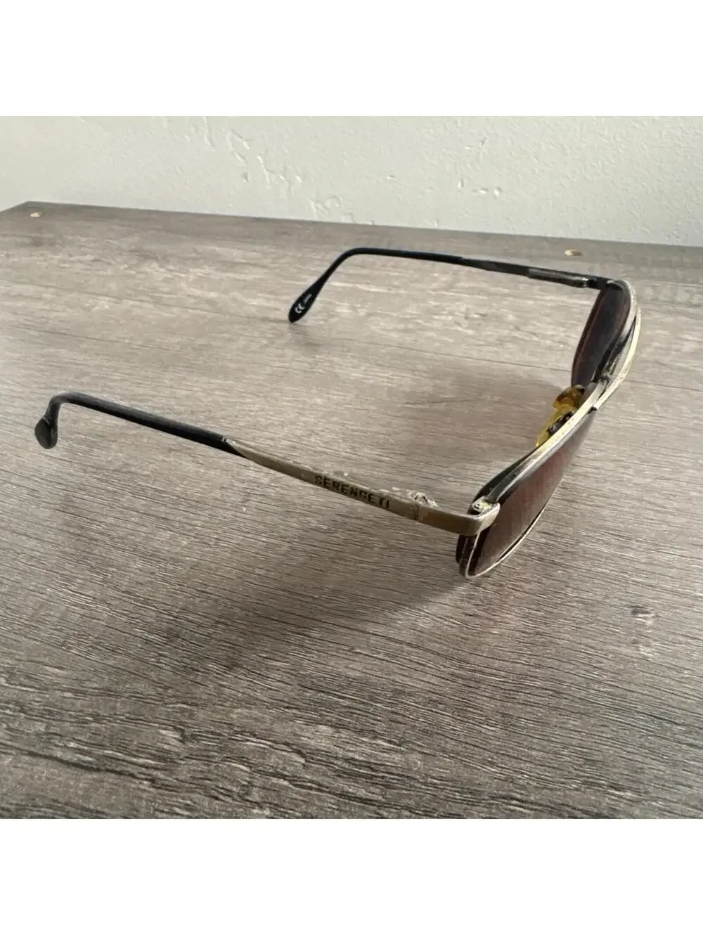Serengeti Sunglasses DRIVERS 6408 Gold FRAMES ONLY Oversized